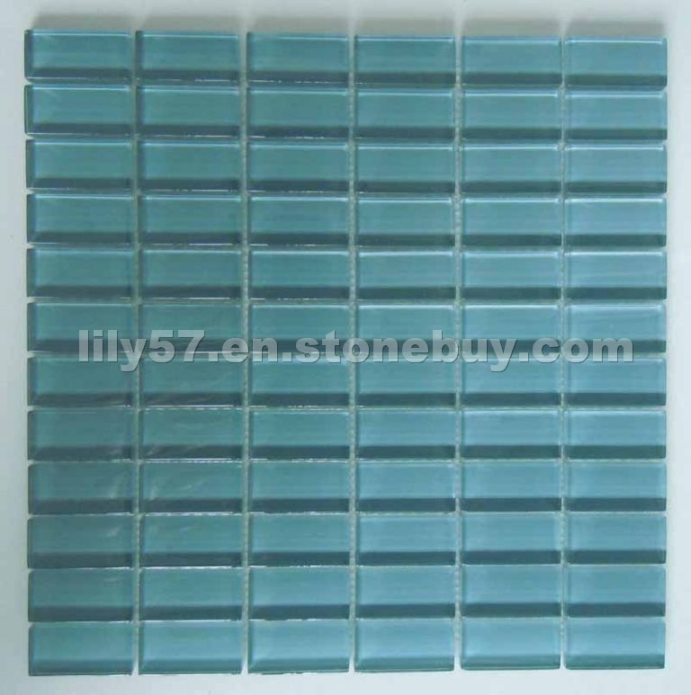 Blue Crystal Glass Mosaic Tile CTR-G-B001
