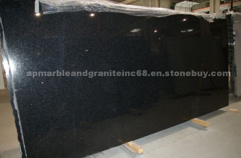 Cambrian Black granite slabs