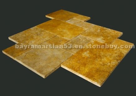 Mesta Gold Mix Travertine Pattern