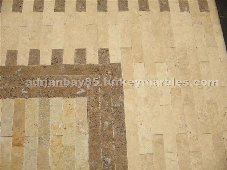 Split Face Travertine Applied