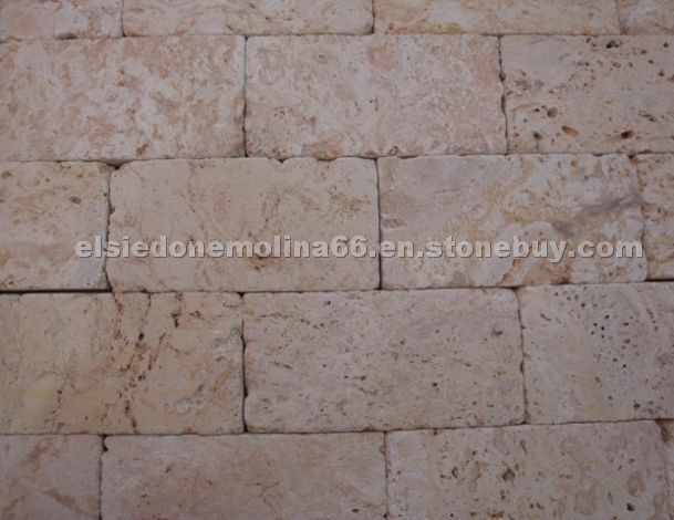 Golden Coral Stone Tumbled Pavers