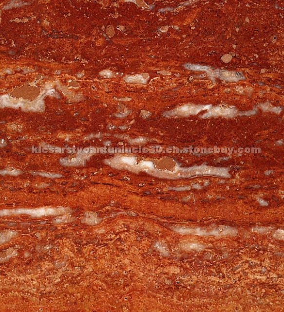 Rosso Soraya travertine