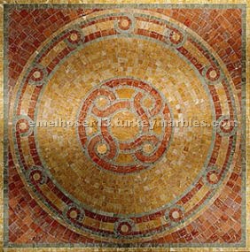 Travertine Mosaics, medallion