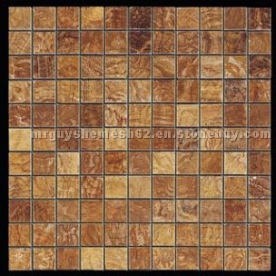 Polished Palace Onyx-travertine mosaic
