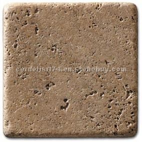 travertino noce chip for mosaic
