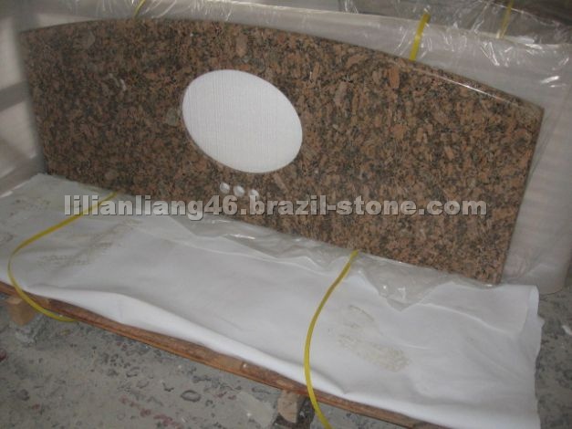 Giallo Fiorito Vanity Top