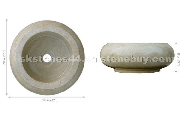 Ocean Beige Marble Sink