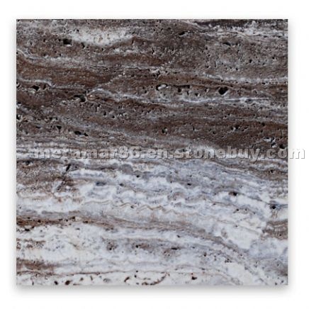 Silver linear travertine