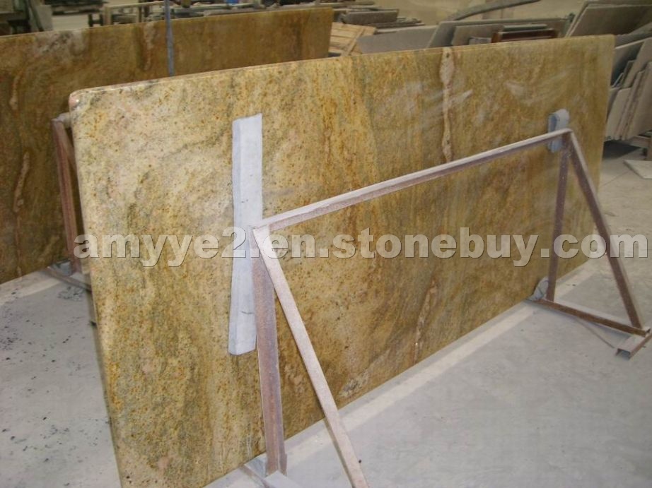imperial gold granite prefabricated Island
