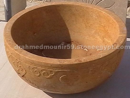 Hand carved sink