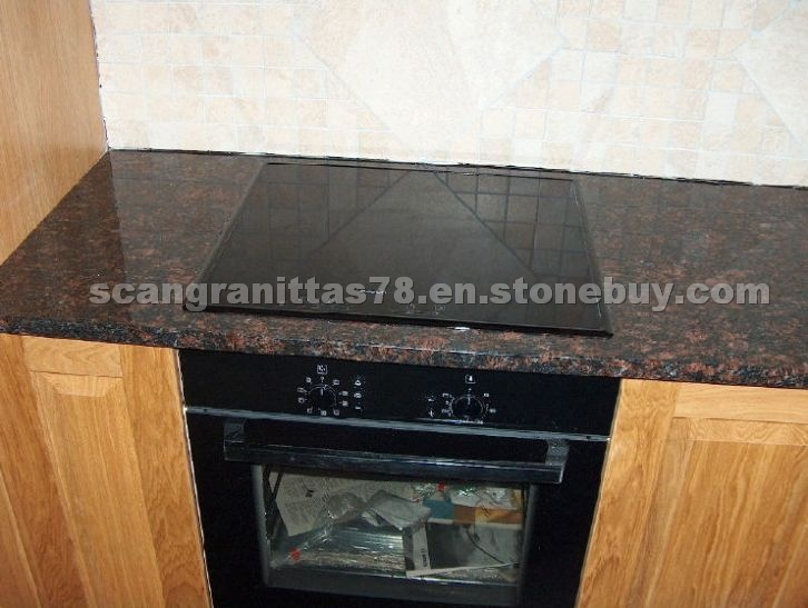 Tan brown countertop