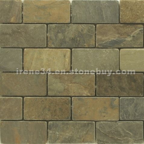 California Gold Slate Mosaic