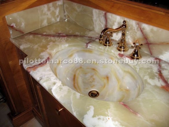 Light Green Onyx Vanity Top