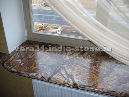 Rainforest Brown Marble Window Sills