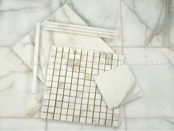 Lexington Calacatta Satin Brushed Marble