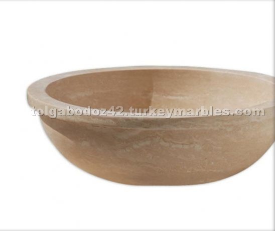 Light Travertine Basin
