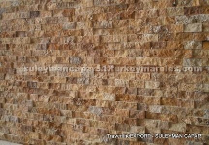 23x100 split Yellow Travertine