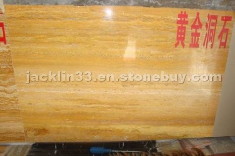 Golden travertine