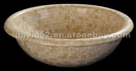 Mosaic Jerusalem Gold Basin