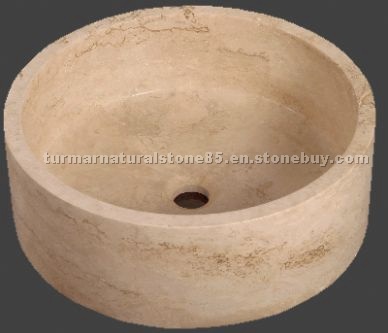 Snowdrop Basin - Beige Travertine