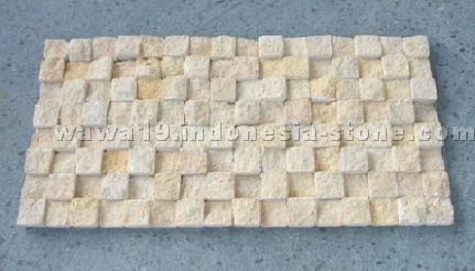 Palimanan Sandstone Yellow 3D Mosaics