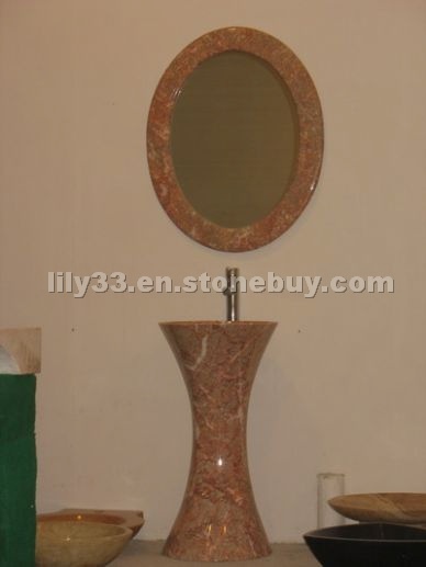 Onyx pedestal sink, lavatory,pedestal vanity