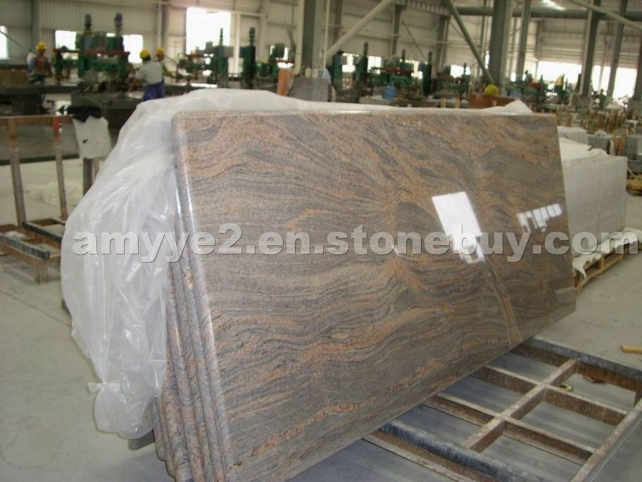 Juparana Colombo granite prefabricated countertop