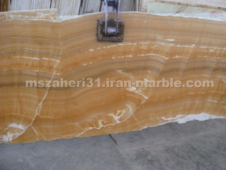Orange Onyx Vein Cut