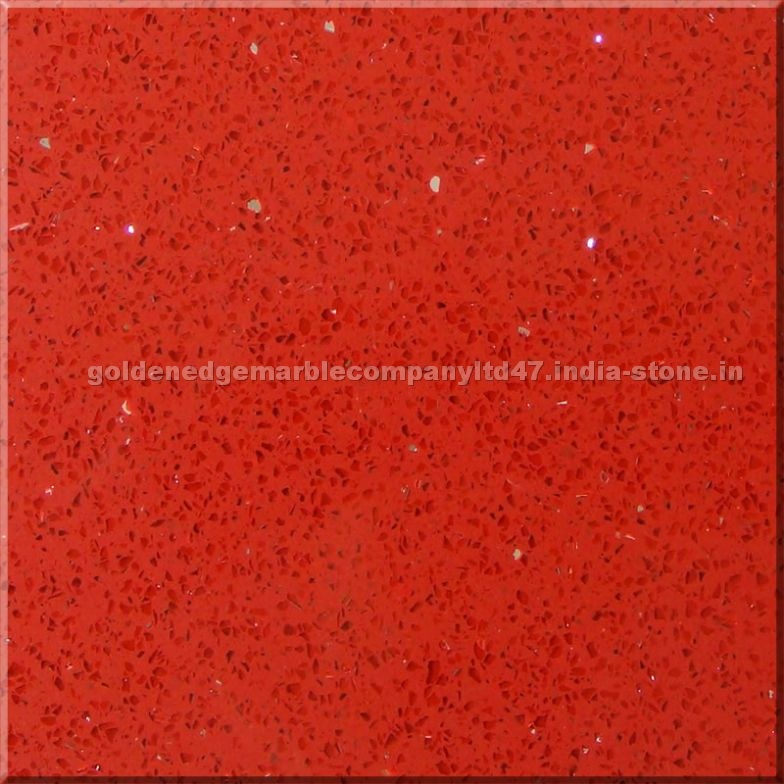 Red Quartz Stone--Glitter red