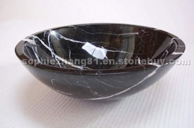 Black marble sinks