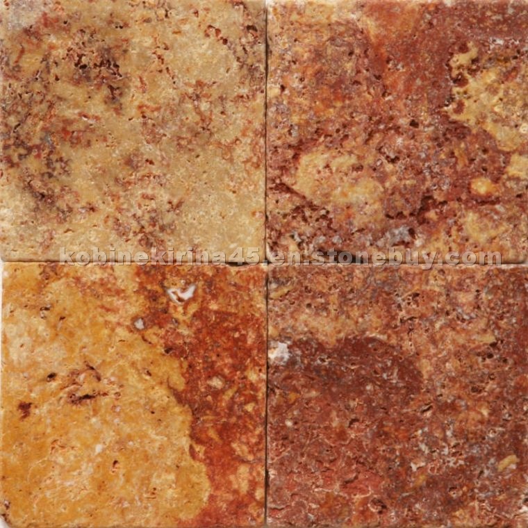 Gala Red Travertine Tumbled
