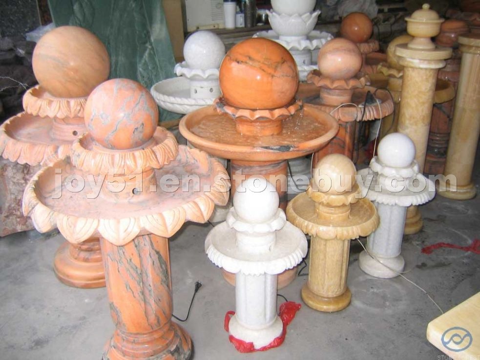 granite or marble floating ball