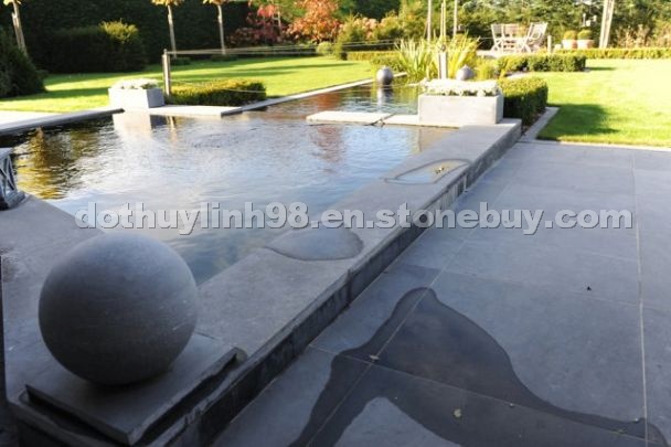 Scraped Vietnam Blue Stone Pool Coping