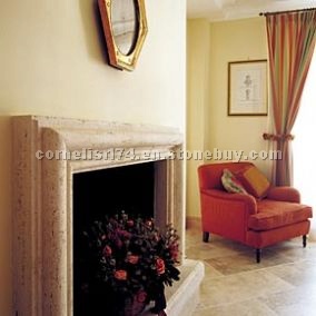 Fireplace frame-travertino chiaro