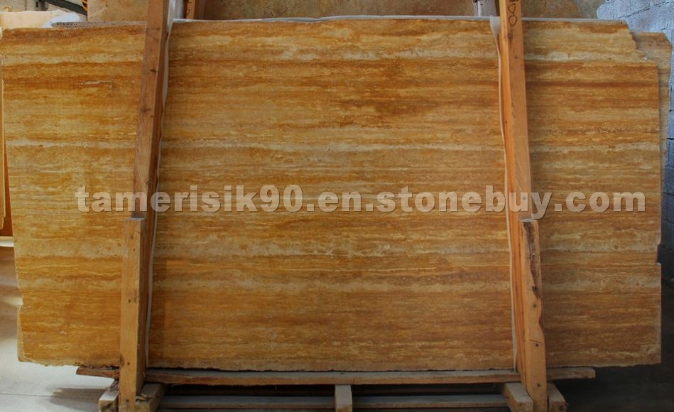 Gold Travertine Veincut Slabs