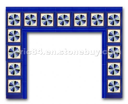 art nouveau tiles,glazed tiles ,designed tiles