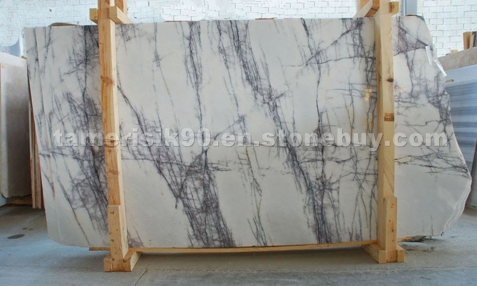 Lilac marble slabs
