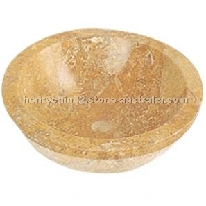 Gold Marble Basin