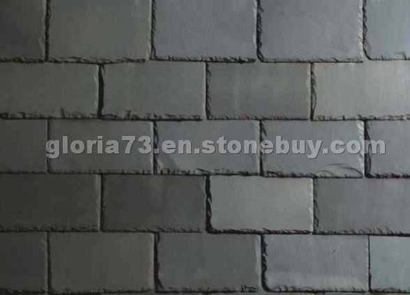 Black roofing slate tile