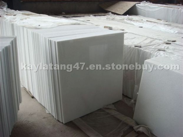 Pure white marble