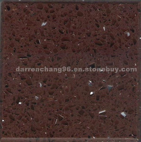 Brown quartz slab YBS-008