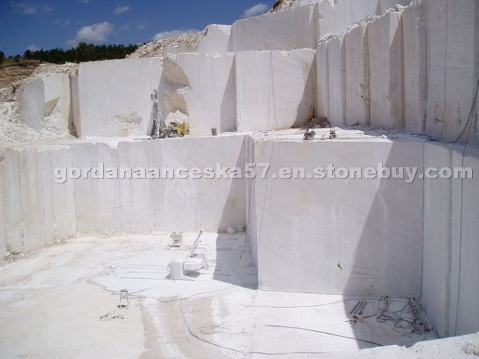 Bianco Sivec Marble Blocks