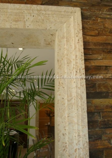 Colonial Coral Stone-Saw Cut Door Surround