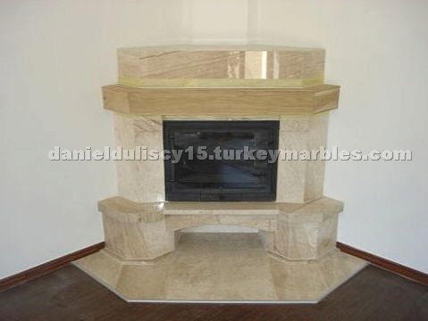 Travertine Fireplace