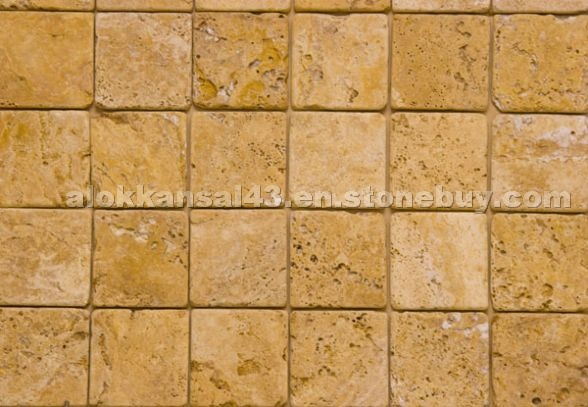 Giallo Travertine Mosaic