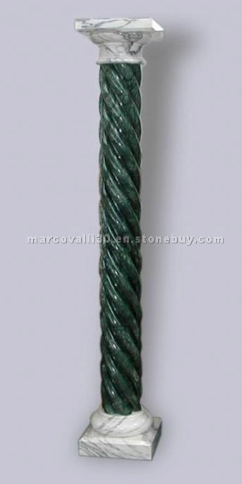 Rajastan Green and White Carrara Column