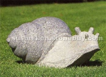 Stone carving snail