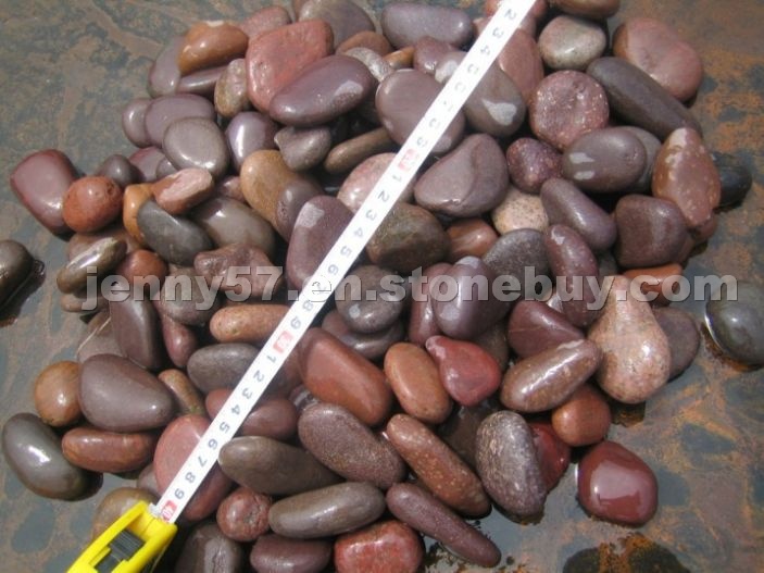 Natural Maroon Pebble Stone