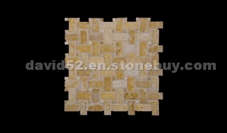 Bone Tumbled Basket Weave Mosaic
