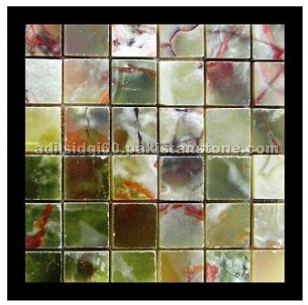 Multicolor Green Onyx Mosaic